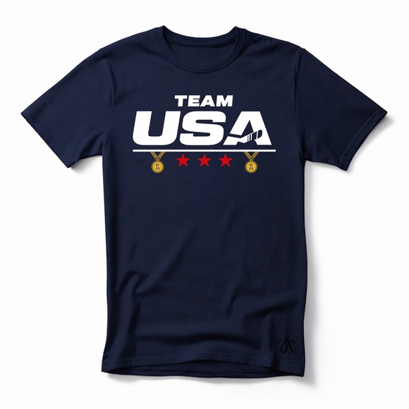 Team USA 2026 Gold Medal Olympic Hockey T-Shirt - Adult & Kids sizes - Picture 4 of 6